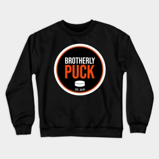 Brotherly Puck Black Logo Crewneck Sweatshirt